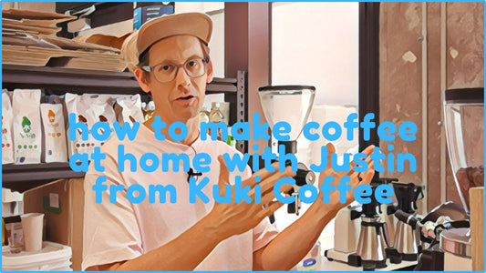How to make a coffee at home with Justin from Kuki Coffee